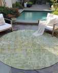 LOOMLAN Rugs Lunisse Green Washable Indoor-Outdoor Rug