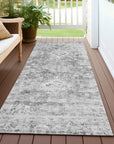 LOOMLAN Rugs Lurea Gray Washable Indoor-Outdoor Rug