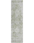 LOOMLAN Rugs Lurea Green Washable Indoor-Outdoor Rug