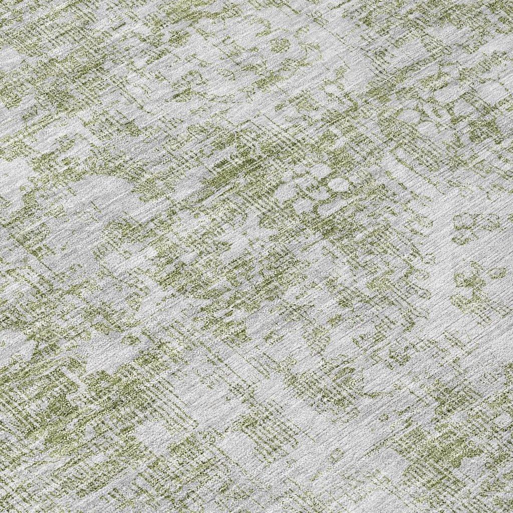 LOOMLAN Rugs Lurea Green Washable Indoor-Outdoor Rug