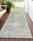 LOOMLAN Rugs Lurea Green Washable Indoor-Outdoor Rug