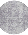LOOMLAN Rugs Lurea Purple Washable Indoor-Outdoor Rug