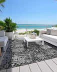 LOOMLAN Rugs Lureva Gray Washable Indoor-Outdoor Rug