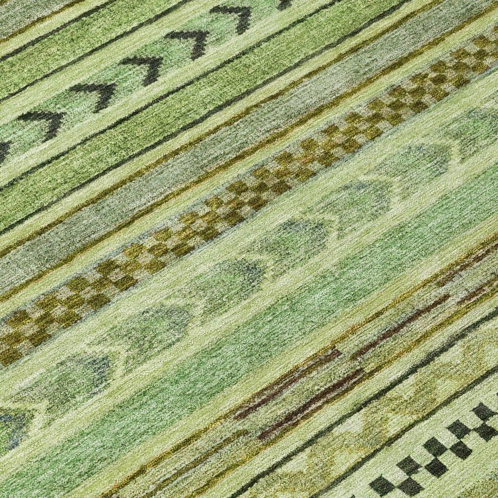 LOOMLAN Rugs Luthyra Aloe Washable Indoor-Outdoor Rug