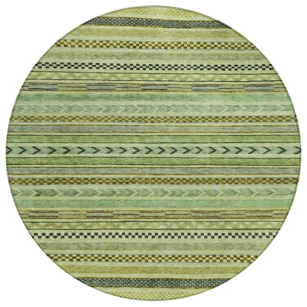 LOOMLAN Rugs Luthyra Aloe Washable Indoor-Outdoor Rug