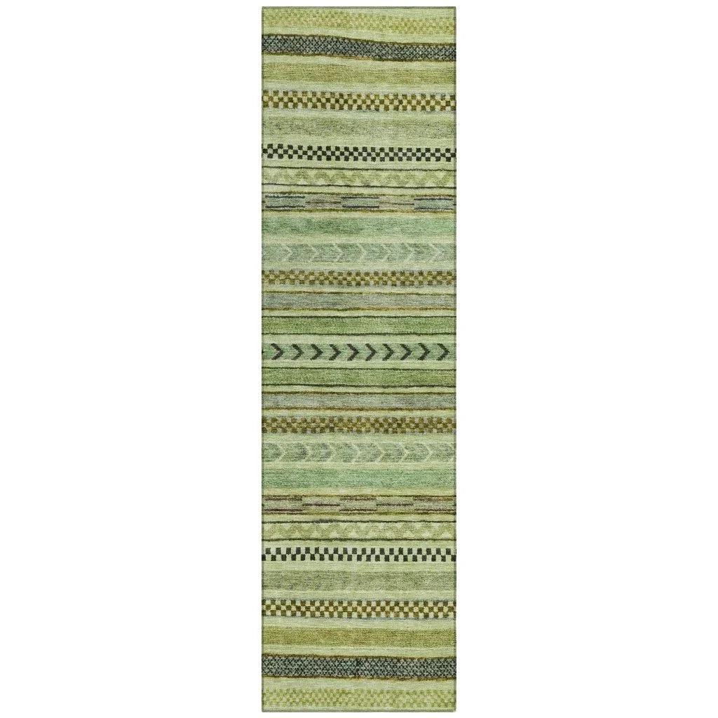 LOOMLAN Rugs Luthyra Aloe Washable Indoor-Outdoor Rug