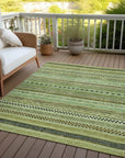 LOOMLAN Rugs Luthyra Aloe Washable Indoor-Outdoor Rug