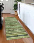 LOOMLAN Rugs Luthyra Aloe Washable Indoor-Outdoor Rug