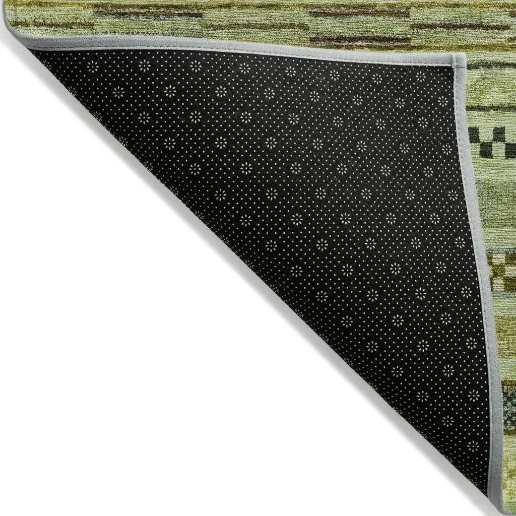 LOOMLAN Rugs Luthyra Aloe Washable Indoor-Outdoor Rug