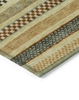 LOOMLAN Rugs Luthyra Beige Washable Indoor-Outdoor Rug