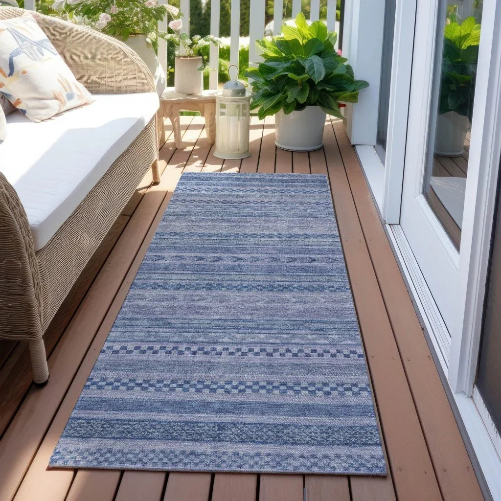 LOOMLAN Rugs Luthyra Denim Washable Indoor-Outdoor Rug