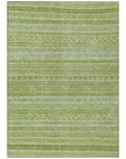 LOOMLAN Rugs Luthyra Green Washable Indoor-Outdoor Rug