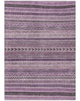 LOOMLAN Rugs Luthyra Purple Washable Indoor-Outdoor Rug