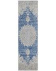 LOOMLAN Rugs Lyra Blue Washable Indoor-Outdoor Rug