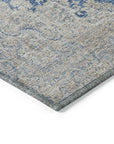LOOMLAN Rugs Lyra Blue Washable Indoor-Outdoor Rug