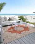 LOOMLAN Rugs Lyra Orange Washable Indoor-Outdoor Rug