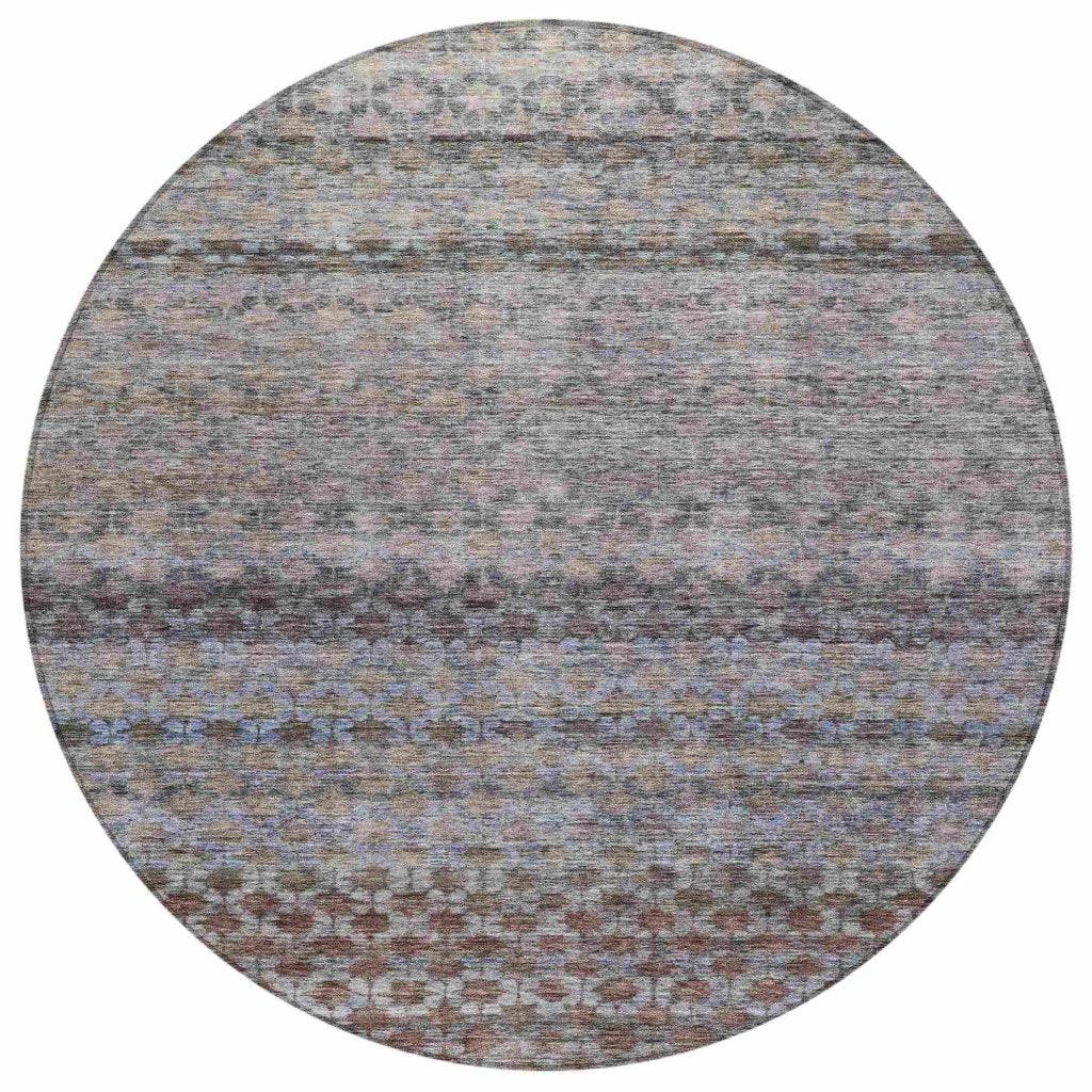 LOOMLAN Rugs Maelis Brown Washable Indoor-Outdoor Rug