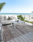 LOOMLAN Rugs Maelis Brown Washable Indoor-Outdoor Rug