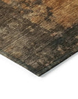 LOOMLAN Rugs Mahari Brown Washable Indoor-Outdoor Rug