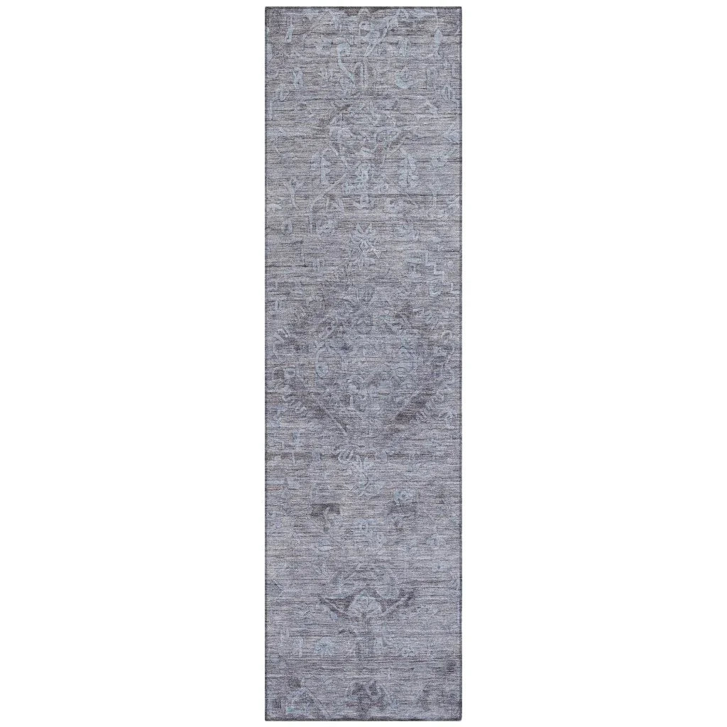 LOOMLAN Rugs Malia Blue Washable Indoor-Outdoor Rug