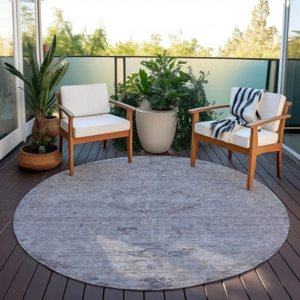 LOOMLAN Rugs Malia Blue Washable Indoor-Outdoor Rug