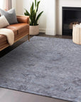 LOOMLAN Rugs Malia Blue Washable Indoor-Outdoor Rug