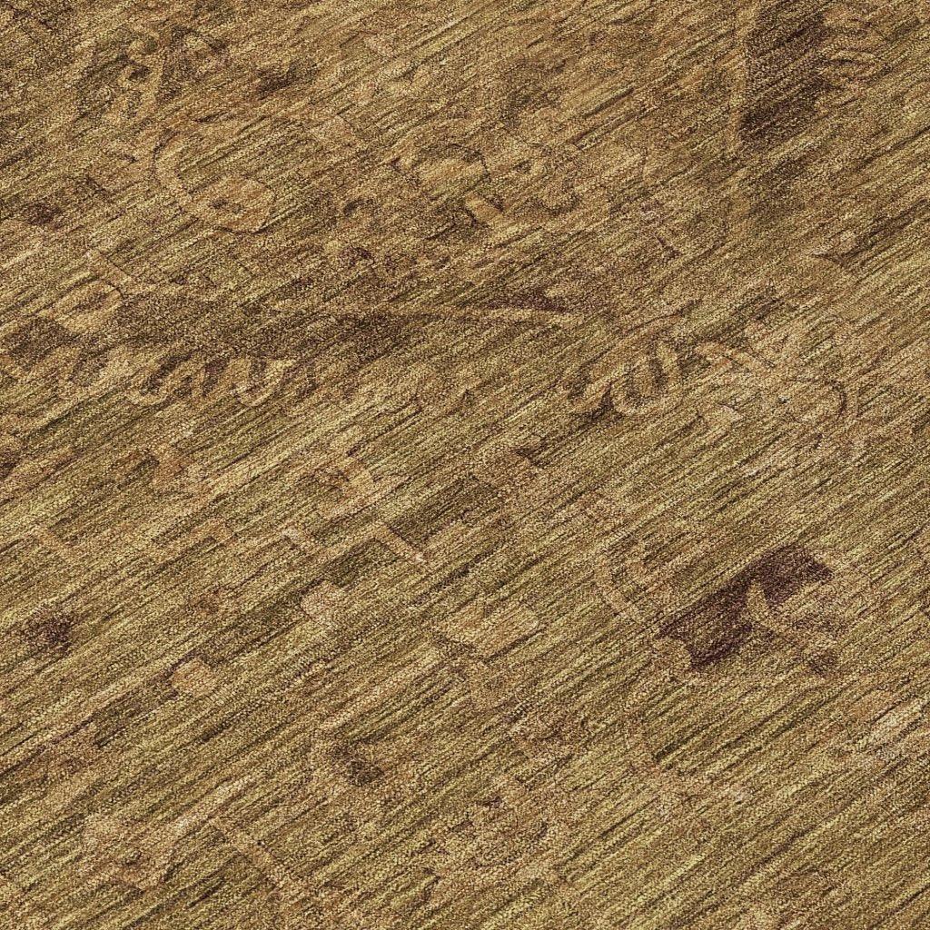 LOOMLAN Rugs Malia Brown Washable Indoor-Outdoor Rug