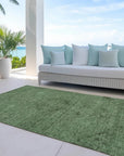 LOOMLAN Rugs Malia Fern Washable Indoor-Outdoor Rug