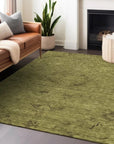 LOOMLAN Rugs Malia Olive Washable Indoor-Outdoor Rug