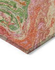LOOMLAN Rugs Malika Coral Washable Indoor-Outdoor Rug