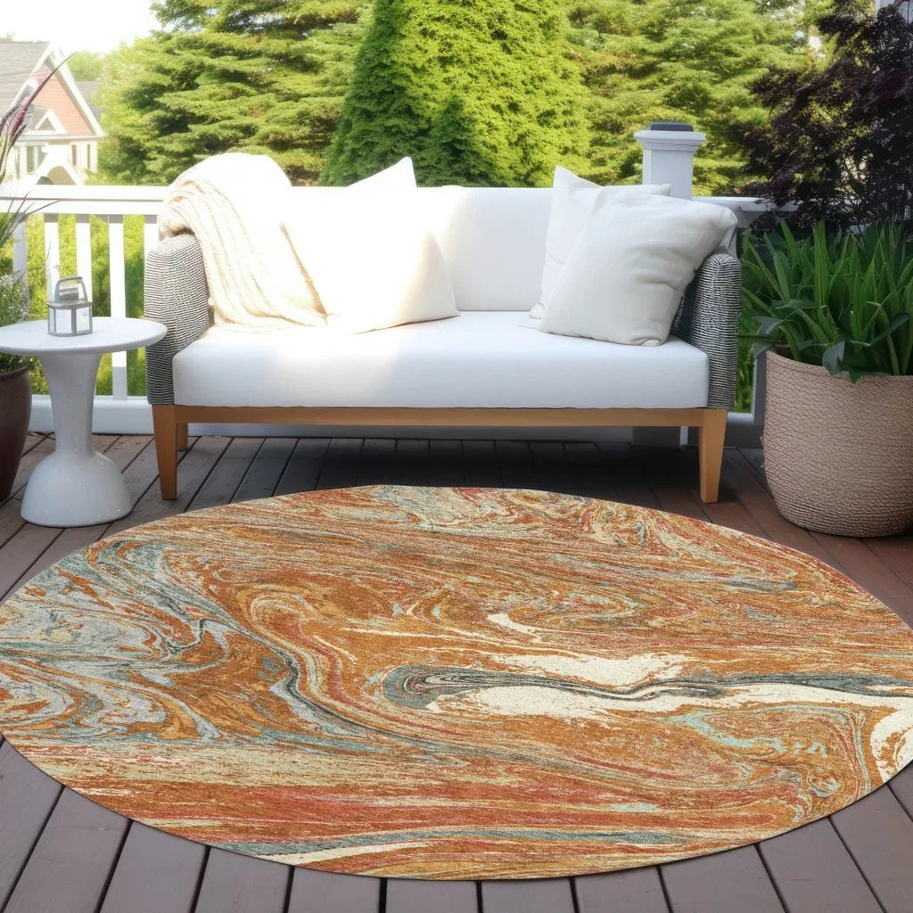LOOMLAN Rugs Malika Paprika Washable Indoor-Outdoor Rug