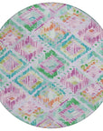 LOOMLAN Rugs Marave Purple Washable Indoor-Outdoor Rug