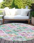 LOOMLAN Rugs Marave Purple Washable Indoor-Outdoor Rug