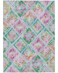 LOOMLAN Rugs Marave Purple Washable Indoor-Outdoor Rug