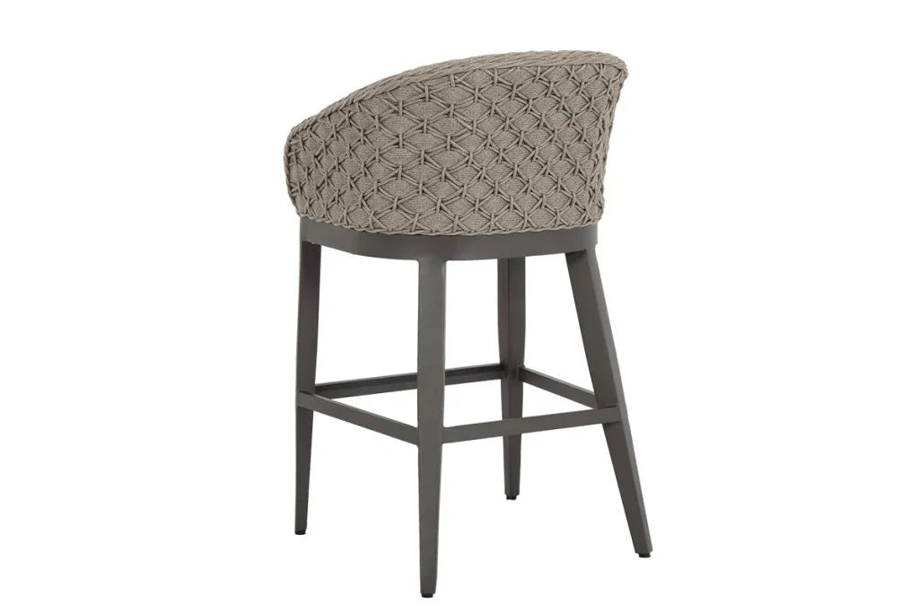 Marbella Weather - Resistant Outdoor Bar Stool - LOOMLAN - Sunset West - Outdoor Bar Stools