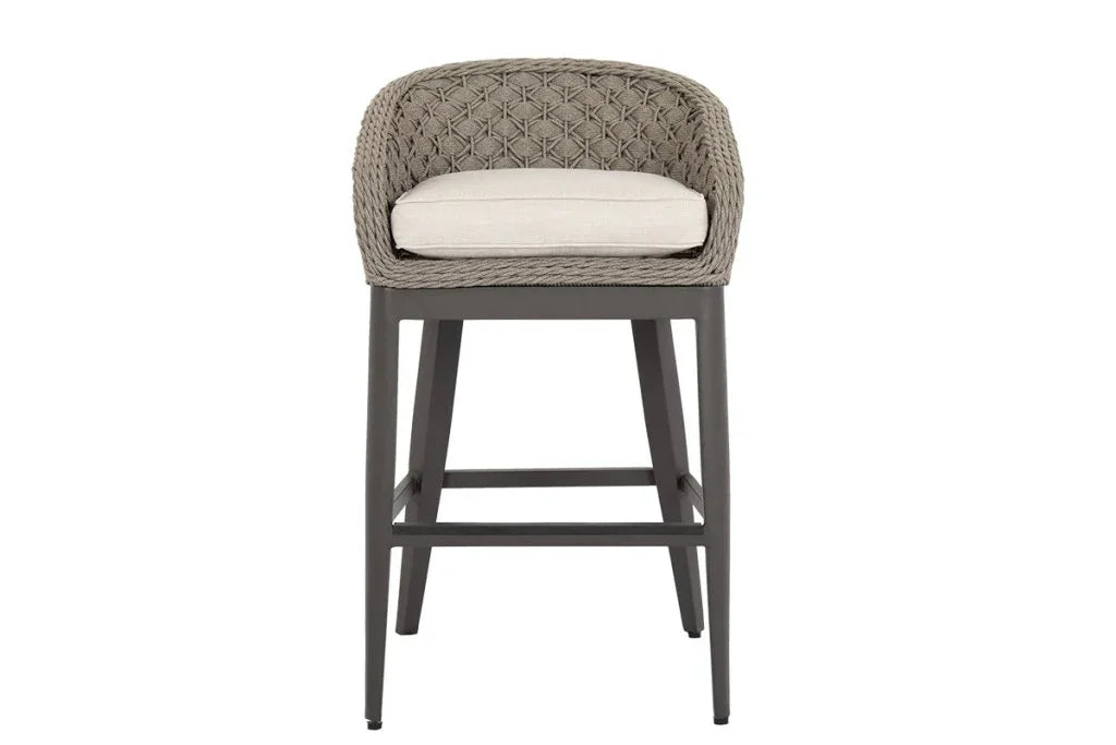 Marbella Weather - Resistant Outdoor Bar Stool - LOOMLAN - Sunset West - Outdoor Bar Stools