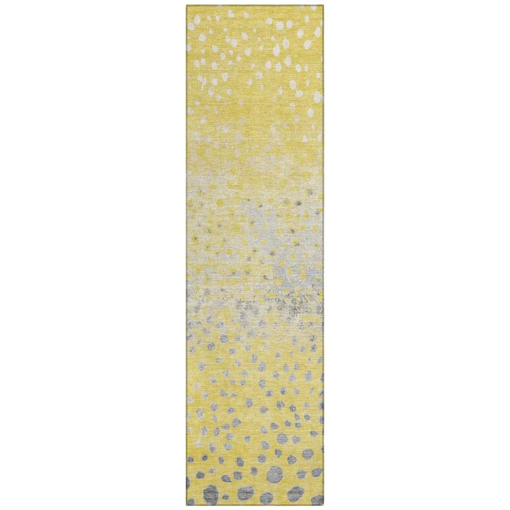 LOOMLAN Rugs Marilla Gold Washable Indoor-Outdoor Rug