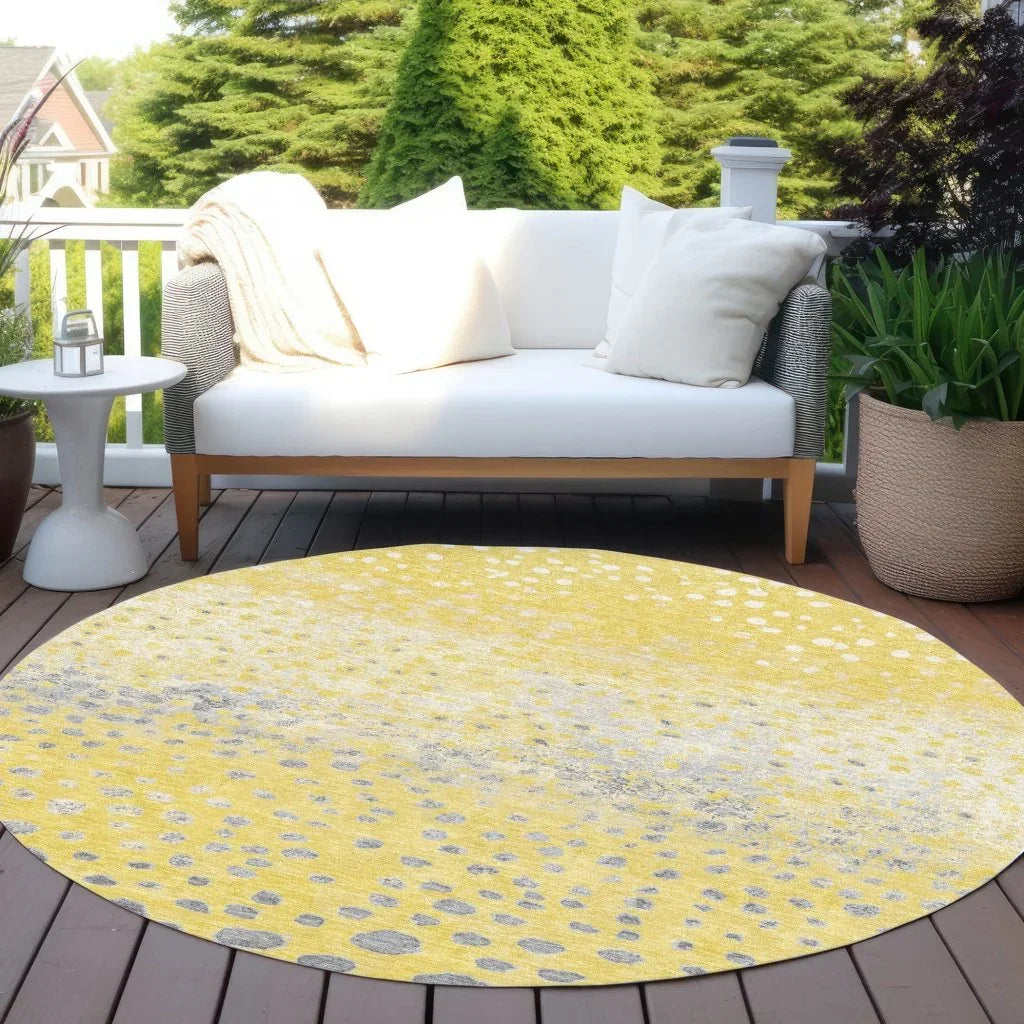 LOOMLAN Rugs Marilla Gold Washable Indoor-Outdoor Rug