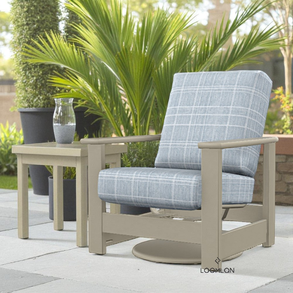 Telescope Leeward Deep Seat Swivel Hidden Motion Outdoor Arm Chair