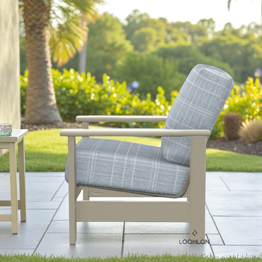 Telescope Leeward Deep Seat Stationary Outdoor Arm Chair