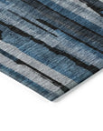 LOOMLAN Rugs Marrah Blue Washable Indoor-Outdoor Rug