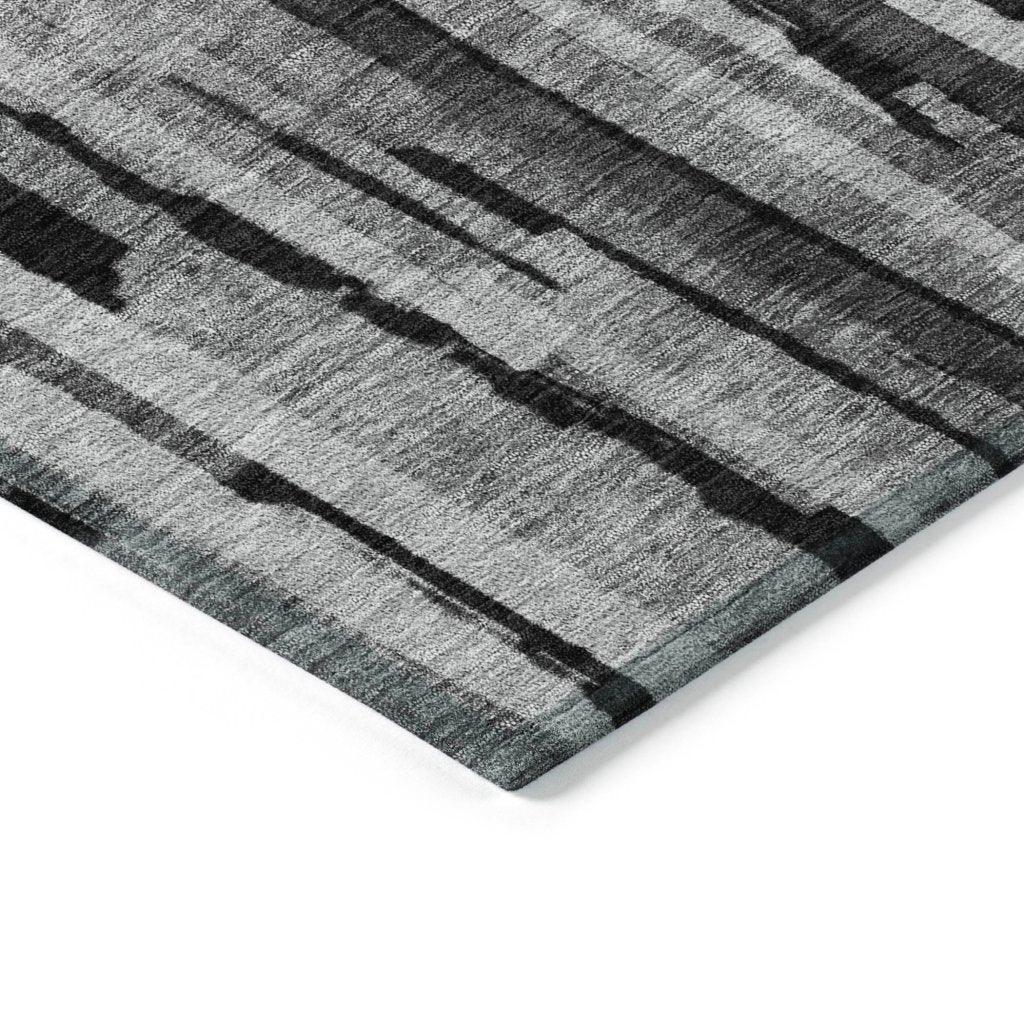 LOOMLAN Rugs Marrah Gray Washable Indoor-Outdoor Rug