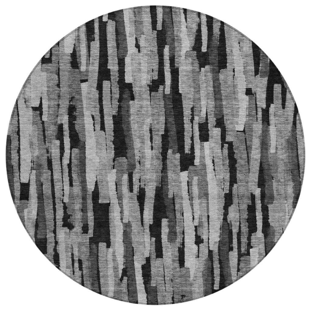 LOOMLAN Rugs Marrah Gray Washable Indoor-Outdoor Rug