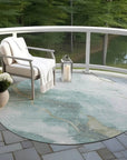 Marvelle Teal Washable Indoor - Outdoor Rug - LOOMLAN - LOOMLAN Rugs - Outdoor Rugs