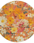 LOOMLAN Rugs Mehavi Orange Washable Indoor-Outdoor Rug