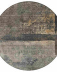 LOOMLAN Rugs Mehriza Brown Washable Indoor-Outdoor Rug