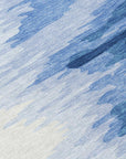 LOOMLAN Rugs Meleya Blue Washable Indoor-Outdoor Rug