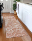 LOOMLAN Rugs Melinae Orange Washable Indoor-Outdoor Rug