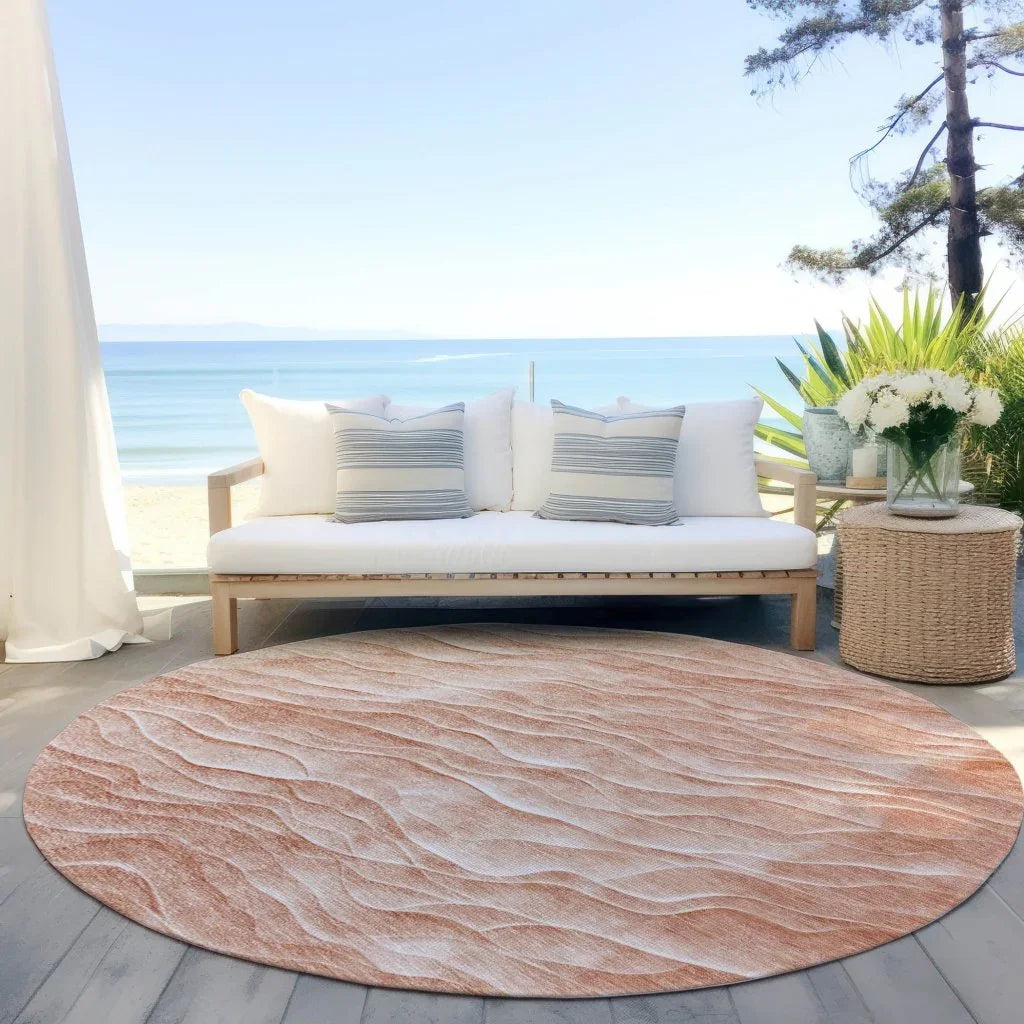 LOOMLAN Rugs Melinae Orange Washable Indoor-Outdoor Rug