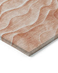 LOOMLAN Rugs Melinae Orange Washable Indoor-Outdoor Rug
